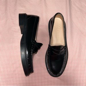 J Crew Rowan penny loafers in leather BK482